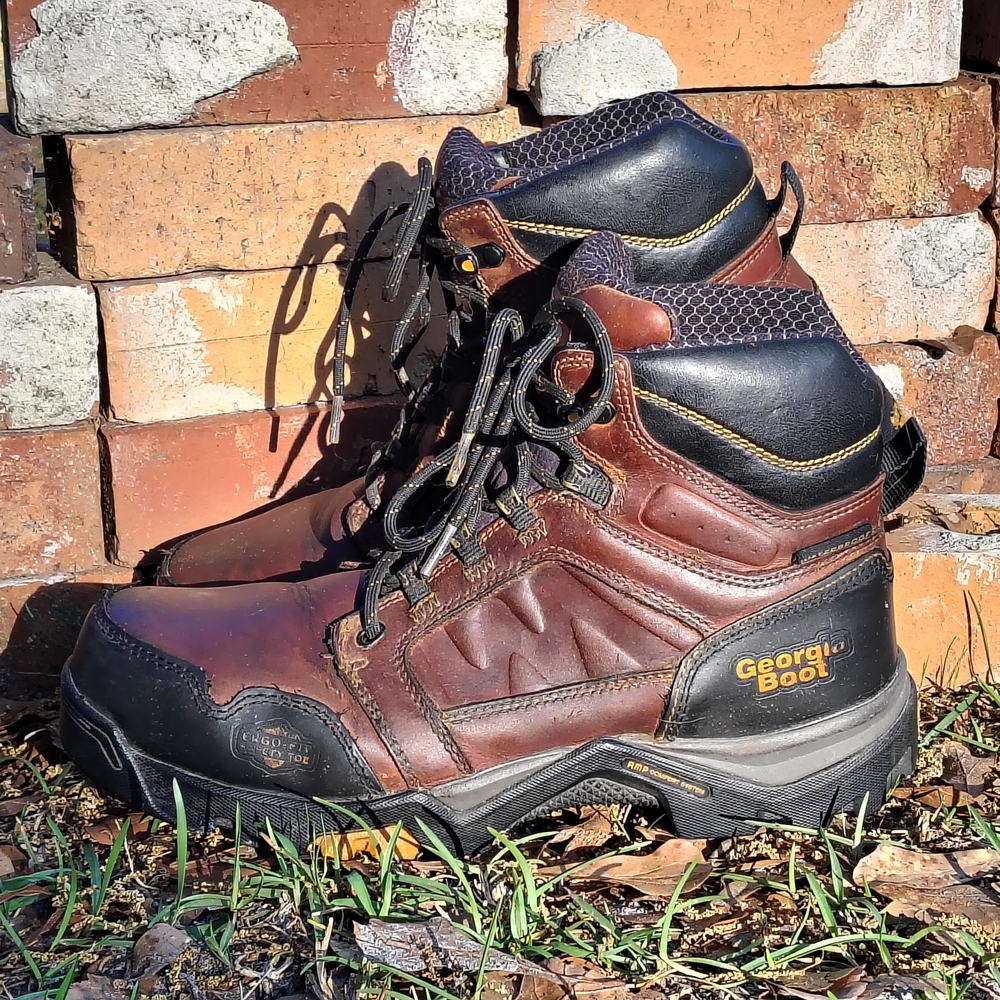 The Georgia Boot Men's Crazy Horse AMPlitude Waterproof Work Boots